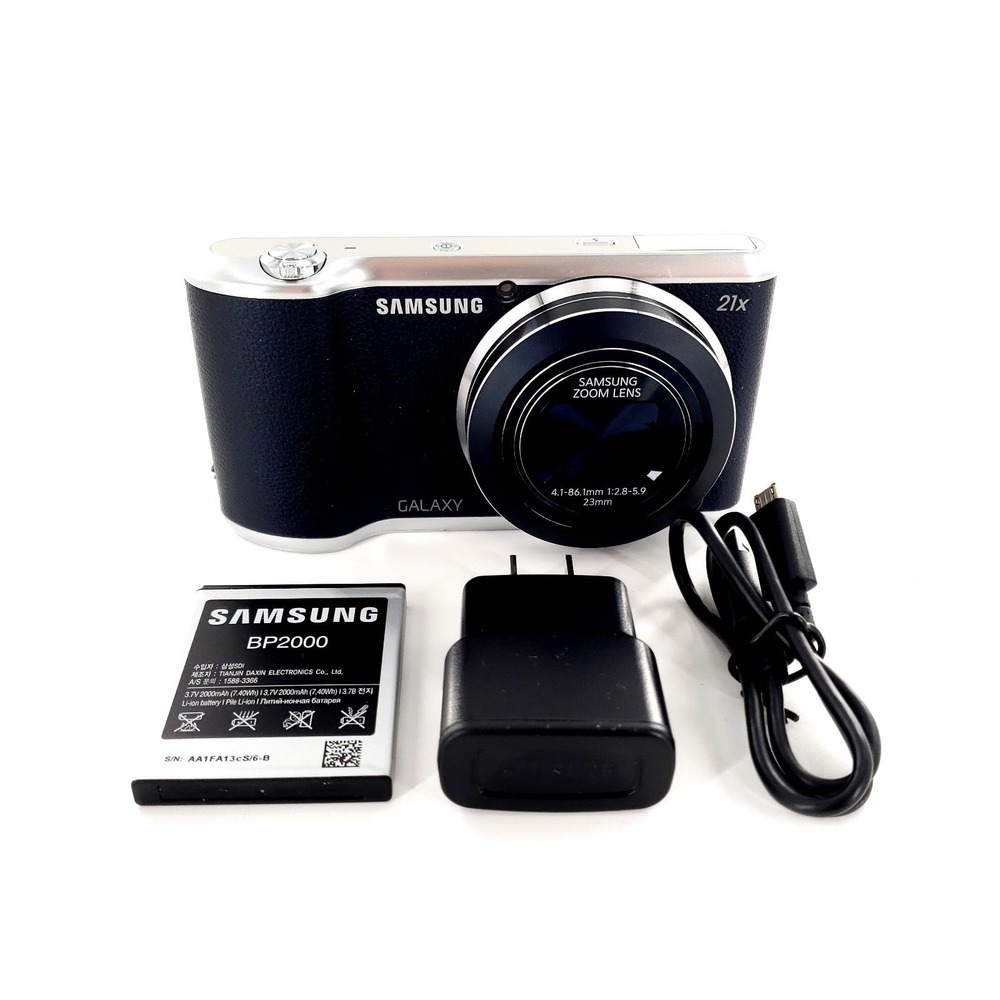 Samsung Galaxy Camera 2 EK-GC200 16.3MP Digital Camera Black w/ Battery Mint